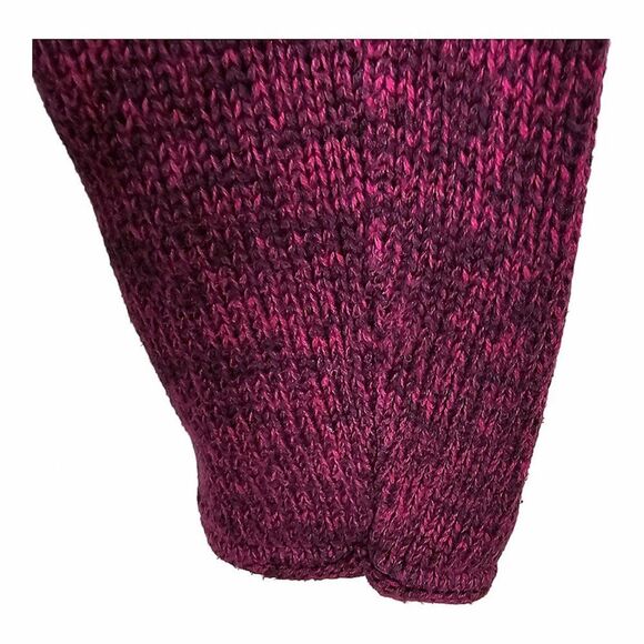 Vintage Eddie Bauer Cranberry Red Sweater 100% Cotton Made in Hong Kong Size M - Picture 4 of 5